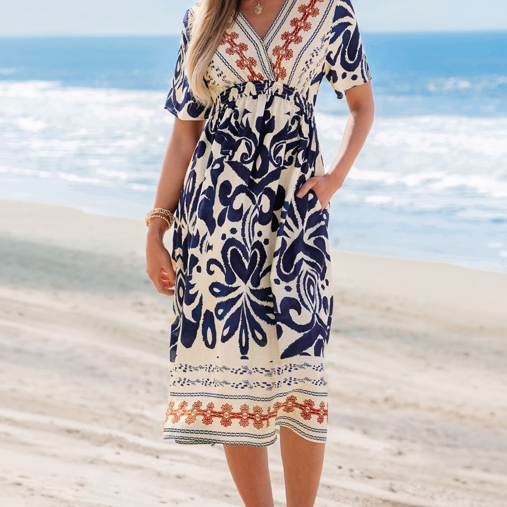 Bali Mood Ornate Midi Dress